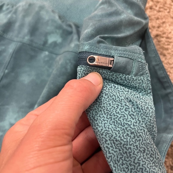 MENS LULULEMON T.H.E SHORTS H2O AQUA BLUE TIE-DYE LINED PULLON DRAWSTRING - Picture 7 of 13